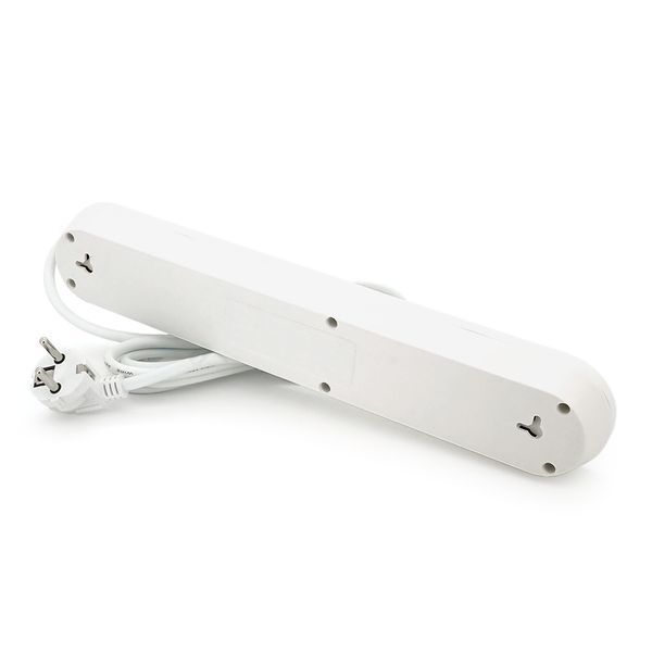 Мережевий фільтр F04U, 4 розетки EU + 3 USB, 1.5 м, перетин 3х0, 75мм, 2500W, White, Box YT15492 фото