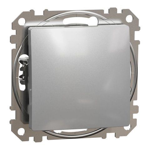 Выключатель Schneider Electric Sedna Design & Elements 1-клавишный алюминий VT99-00023562 фото