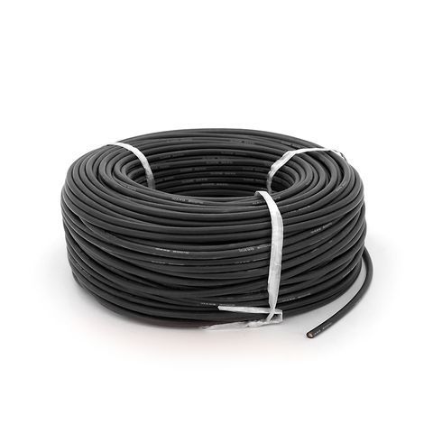 Кабель силіконовий луджений AWG 10 (чорний) 100м YT39782 фото